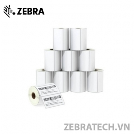 Giấy in mã vạch 1 tem 90x60mm bo góc (decal thường, cuộn 50m)