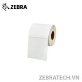 Giấy in mã vạch 1 tem 80x80mm cuộn 100m (Decal thường)